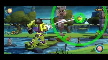 Unlocking Devastator + Jungle area + Challenge run. Angry Birds Transformers gameplay