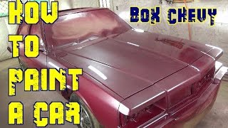 How To Paint A Car At Home - Box Chevy Caprice LS Brougham - Three Stage Pearl Step by Step DIY