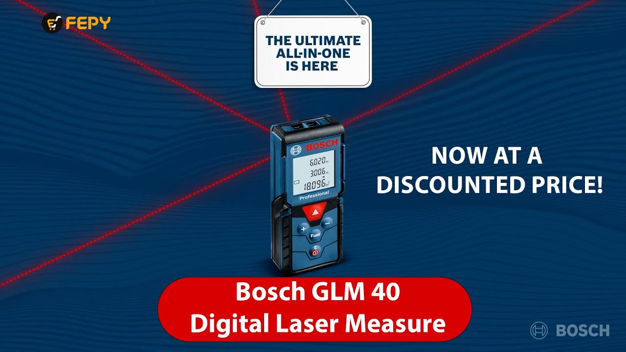Bosch GLM 40 Professional Digital Laser Measure - now at a discounted price!