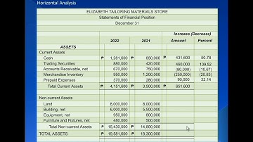 Part 1: Financial Statements Analysis (Intro, Horizontal or Trend Analysis and Vertical Analysis)