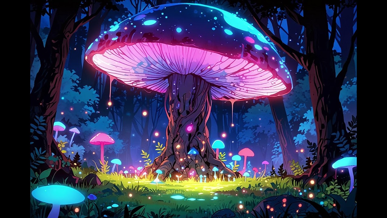 MAGICAL MUSHROOM FOREST 🍄 | Dreamy Lofi Beats for Deep Focus, Relax & Night Vibes