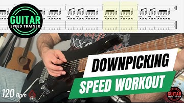 Downpicking Workout for Metal Guitarists (Palm Muting & Speed Exercise)