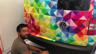 Beautiful Floral Image Van Wrap Timelapse | 3M Vehicle Wrapping Media