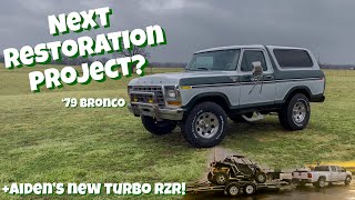 Could This '79 Bronco Be The Next Restoration Project?! Plus New Turbo RZR For Aiden!
