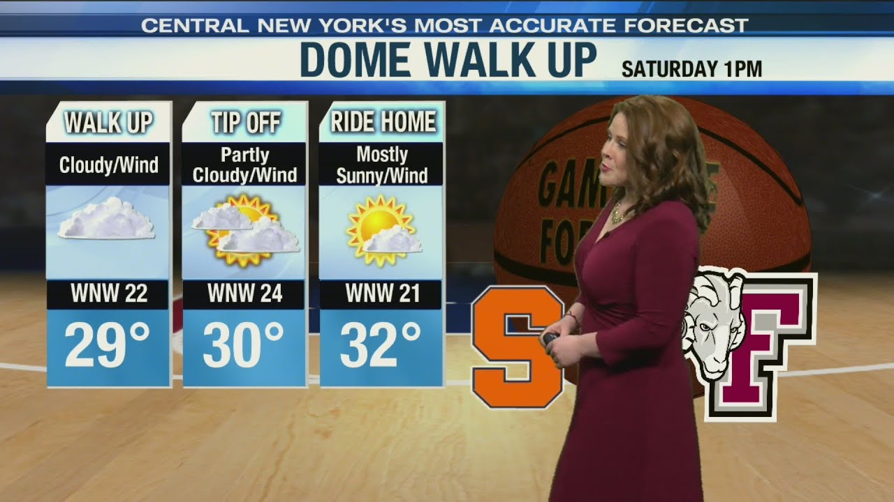 Basketball weather forecast for SU vs. Fordham Saturday YouTube