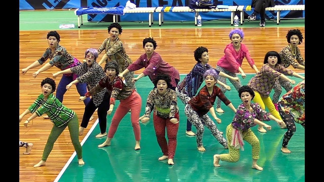 登美丘高校ダンス部OG 2018.12.1 Vリーグ神戸開幕戦