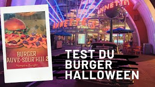 Test du burger Halloween du Annette à Disneyland Paris !