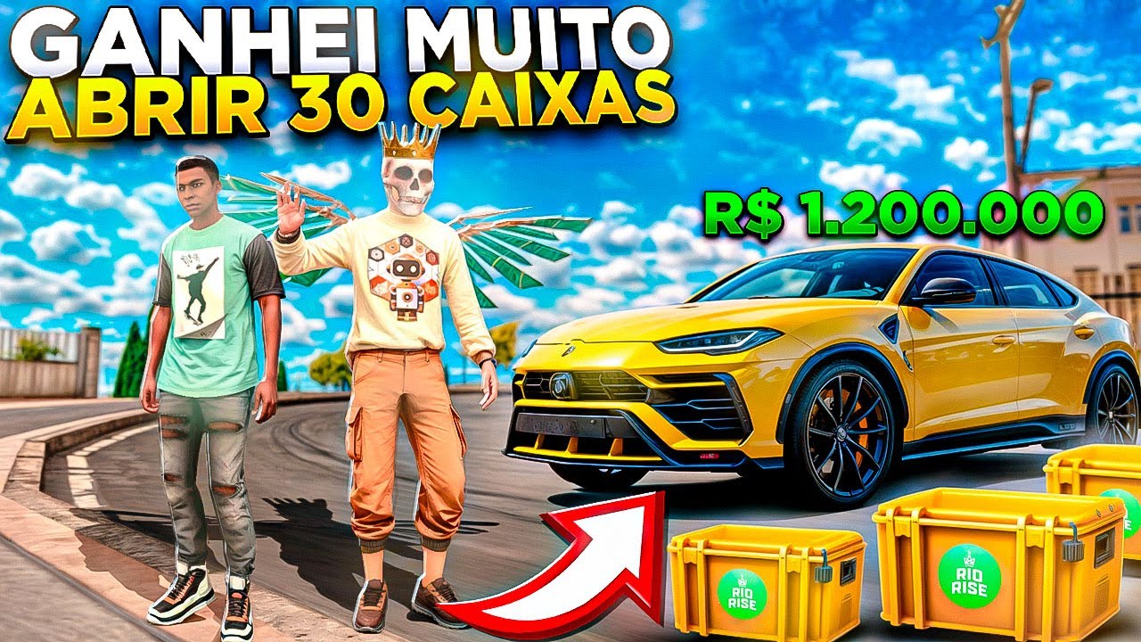 NÃO ACREDITO! GANHEI O NOVO CARRO LENDÁRIO ABRINDO CAIXAS NO RIO RISE