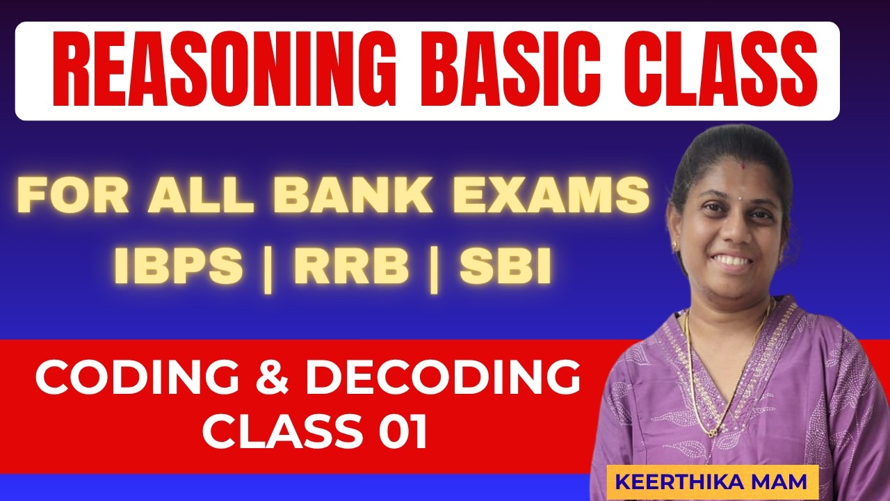 REASONING BASIC CLASS | CODING AND DECODING | CLASS 1 - YouTube