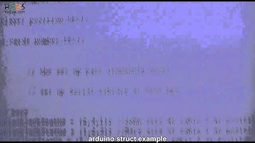 Arduino struct example