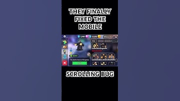 THEY FINALLY FIXED THE MOBILE SCROLLING BUG! #tds #roblox