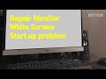 Monitor White Screen Failure Fix AOC | How I bought this monitor for $1| Can be applied to All Brand