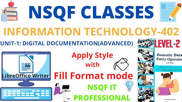 Apply Style using Fill Format mode class 10|| Fill Format mode in Writer||Apply style in openoffice