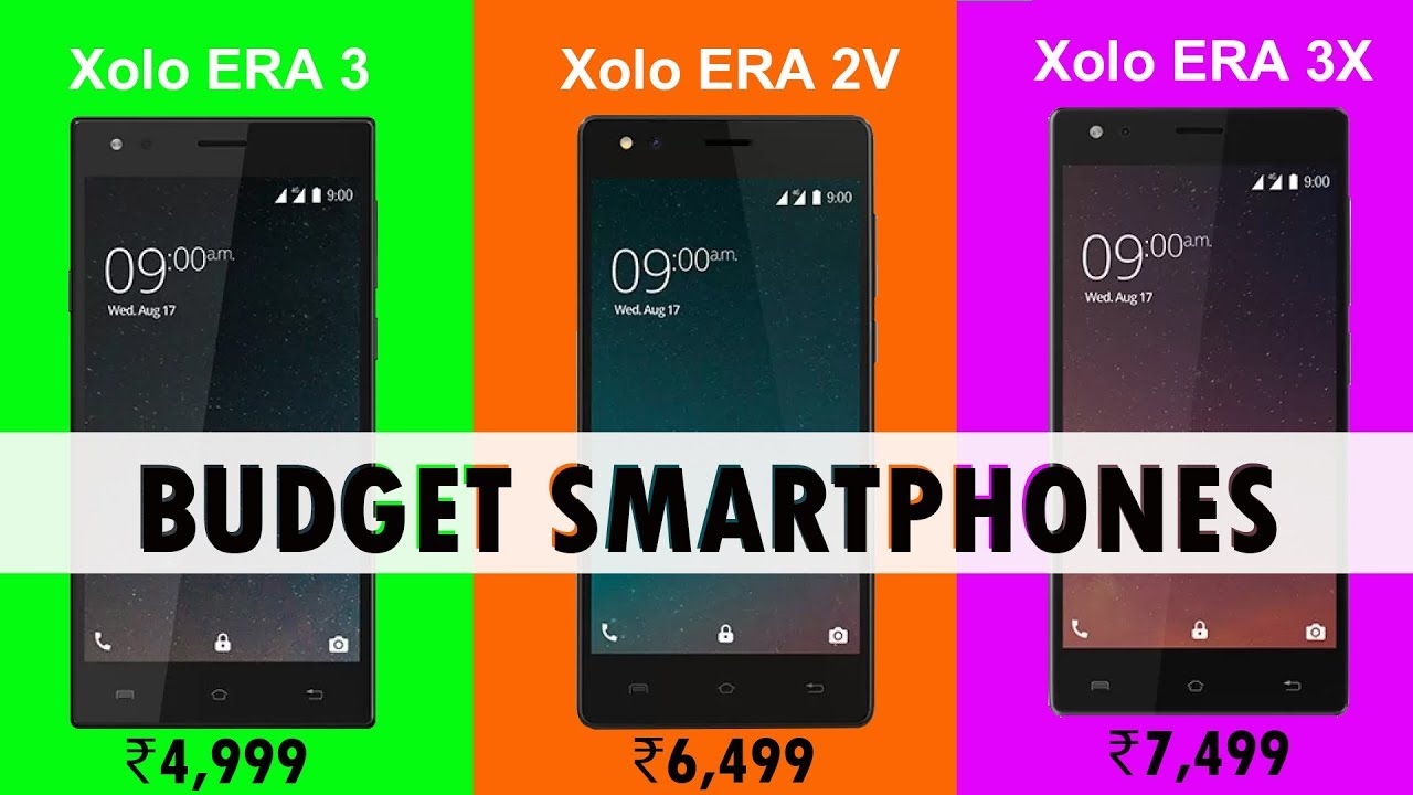 Xolo ERA 2V, Xolo ERA 3 & Xolo ERA 3X - Specifications | A Best Budget Smartphones