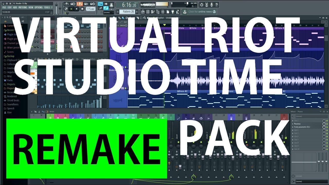 FREE FLP! [Virtual Riot studio time pack] - [Old dubstep style] - YouTube