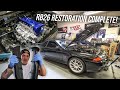 R32 GTR DIY ENGINE BAY RESTORATION PT.2 | RB26 COVER, ENGINE BAY, & BLOCK COMPLETE!