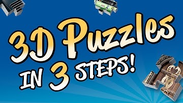 Assembling 3D puzzles in 3 easy steps! 🧩