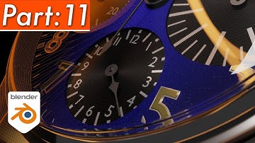 Blender | Hard surface 3D Modeling Realistic Longines Watch Subdial (Hours-Minutes-Seconds) Part: 11