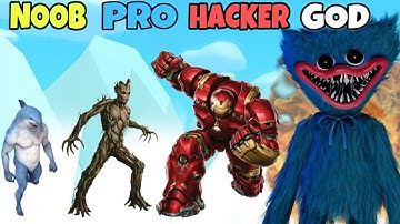 NOOB vs PRO vs HACKER vs GOD in Monster Evolution (New Update)