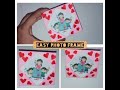 Easy paper orgami photo frame making | Easy DIY photo frame | Kumkum Patra