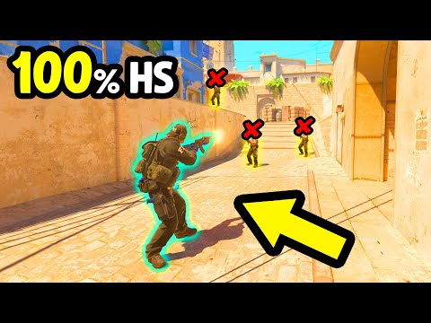 100% HS AIM in CS2! - COUNTER STRIKE 2 MOMENTS