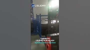 LSLiDAR 3D SLAM AGV Caseshow - Cage identification and stacking