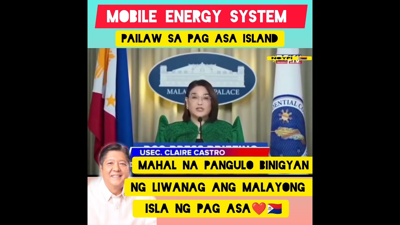 mobile energy system pailaw sa malayong isla ng pag asa ❤️🇸🇽 