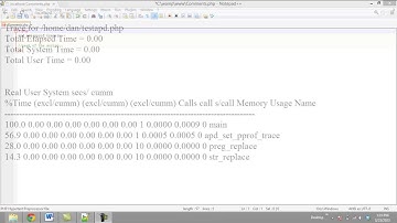 How to Profile Php Code