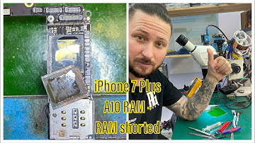 MASTERWORK - iPHONE 7 PLUS RAM SHORTED - A10 RAM REPLACEMENT - HOW TO REPLACE RAM FAST & EASY