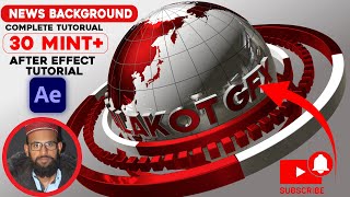 Tutorial Broadcast News intro Adobe After Effects l Element 3D Tutorial 2