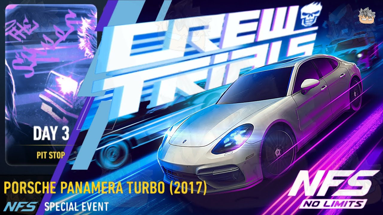 Crew Trials: Day 3 PIT STOP | Porsche Panamera Turbo (2017) | NFS No Limits