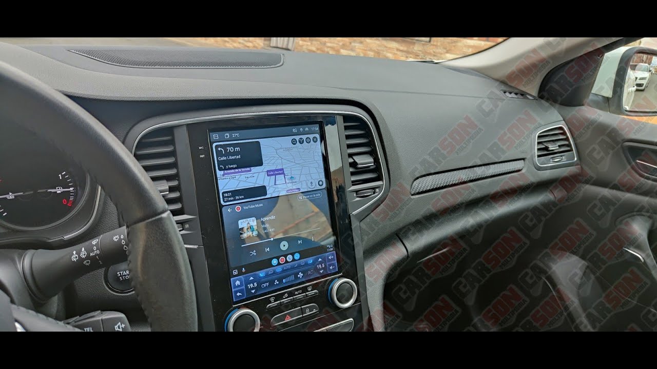 Protector De Pantalla Mate Antireflejos Para Renault Megane 4 2021 Con Pantalla Easy Link 9.3'' - Anti-huellas Y Antiarañazos