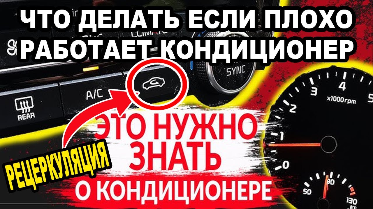 Как Правильно Пользоваться Кондиционером Что Такое Рецеркуляция - YouTube