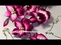 Орхидея Мильтония - Часть 1. Цветы из ткани hand made