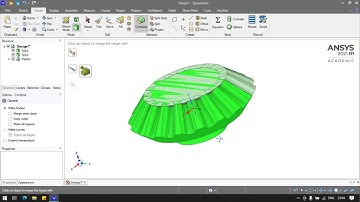 Ansys Spaceclaim Bevel Gear Modelling and Drafting Example 20