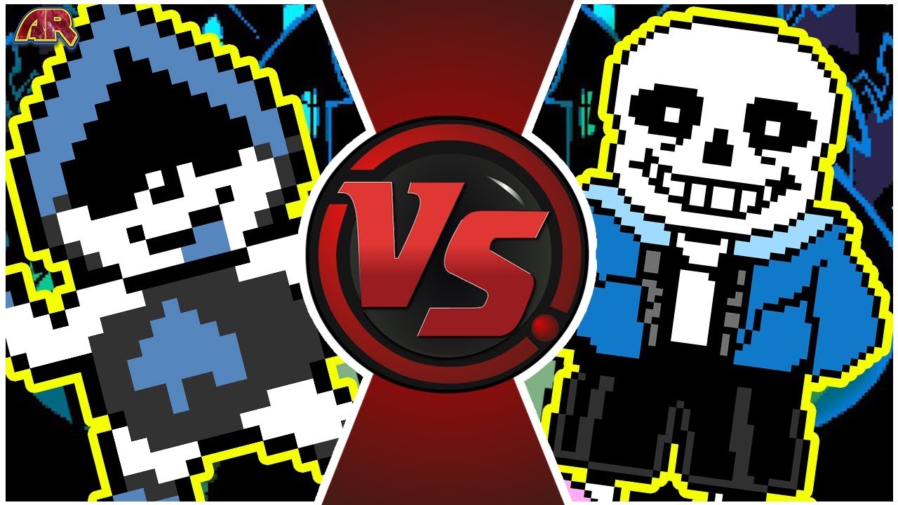 lancer vs sans undertale vs deltarune animation cartoon fight