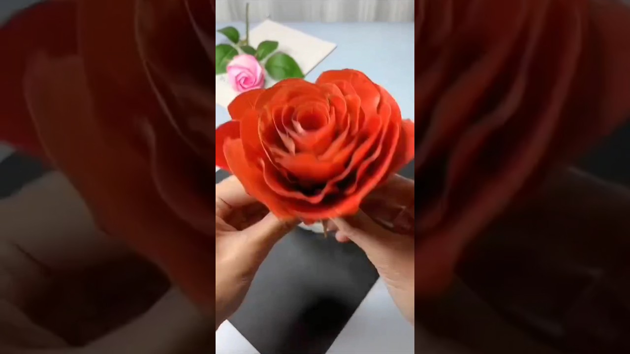 Most beautiful leaf Rose craft 
