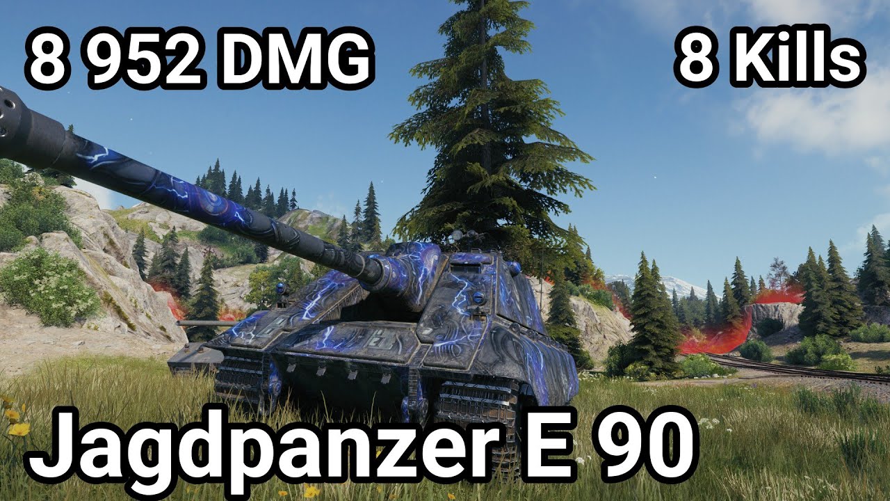 Jagdpanzer E 90 - 8 952 damage / 8 kill / 5 290 blocked / 511 assist