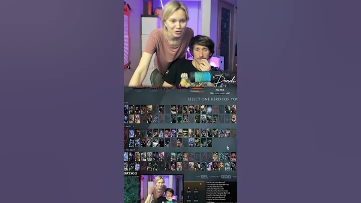 Dendi reacts to his GF crazy midlaner pick!