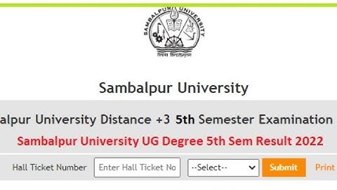5th Semester Result| Sambalpur University 5th Sem Result Declared| Result 5th Sem 2022-23|Final year