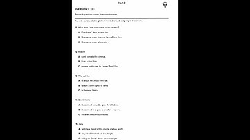 Collin A2 Key 8 Practice Tests I Listening Test 1 Part 3