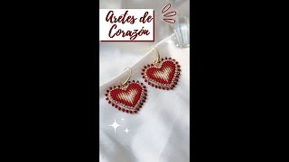Bordando unos hermosos corazones❤  Quieres que haga un tutorial? Hazme saber en los comentarios💕