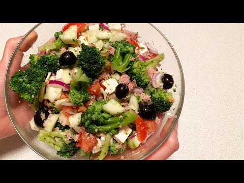 Insalata di BROCCOLI. Ricetta veloce, sana e gustosa!