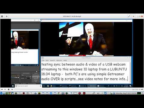 testing the Audio-Video sync of a USB WEBCAM using simple Gstreamer AV streaming scripts
