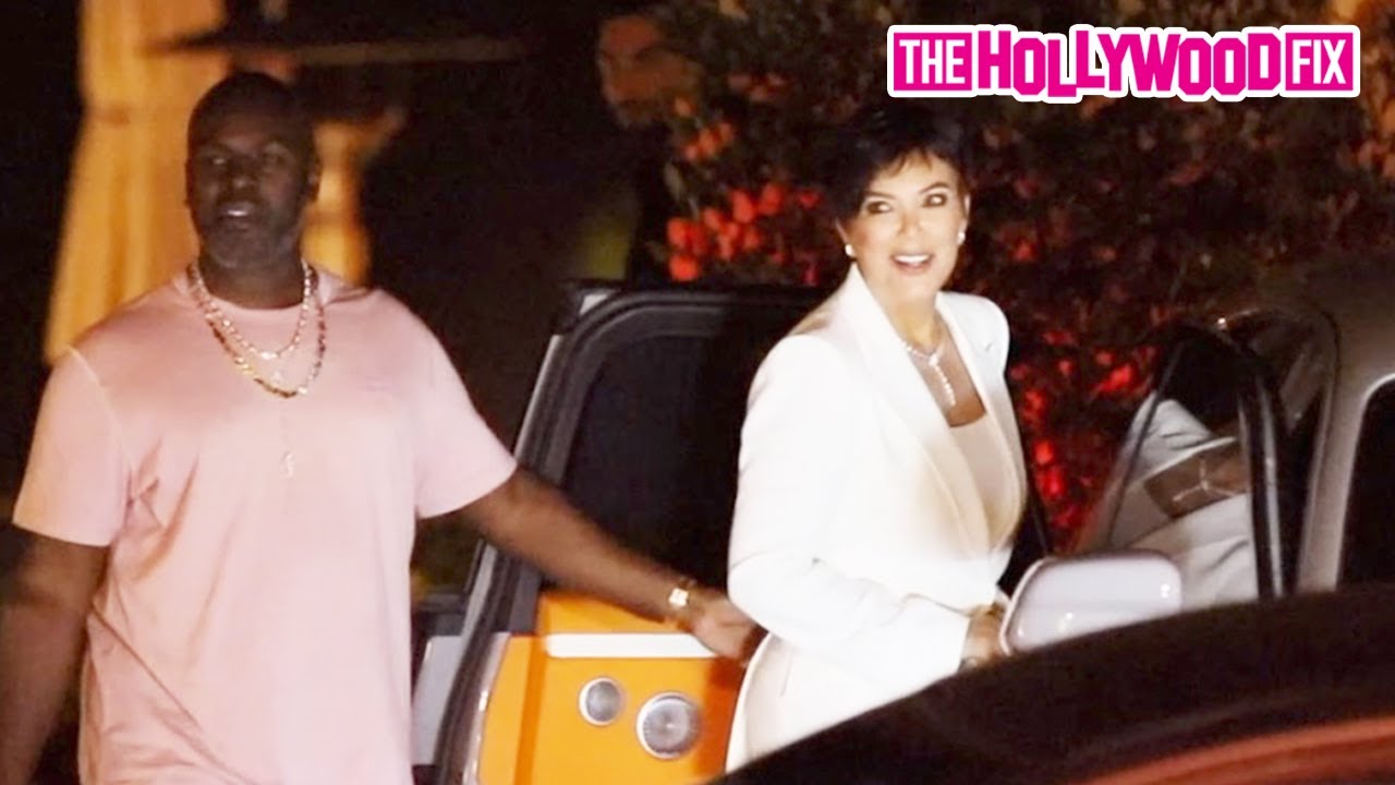 Kris Jenner & Corey Gambe Are Asked About Kylie Jenner & Travis Scott's New Baby Name At Nobu 9.7.21