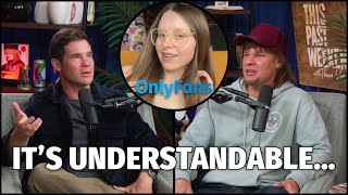 Theo Von and Adam Devine REACT to Jessie Cave doing OnlyFans
