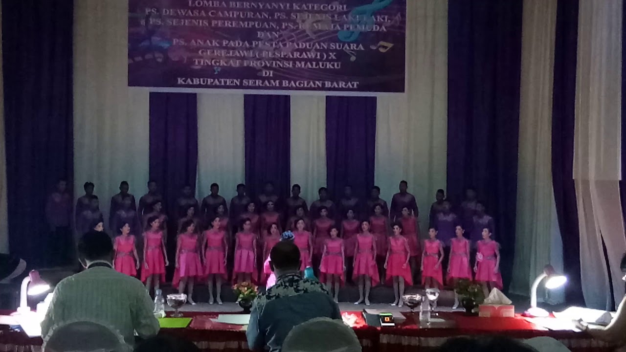 Paduan suara remaja campuran SBB pesparawi piru 2017 maluku