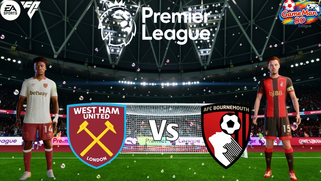 West Ham vs Bournemouth - Premier League 25/26.Full Match - Gameplay