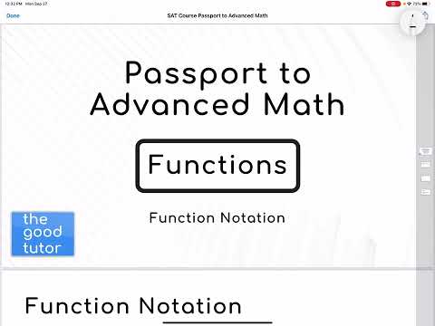 SAT Math #8 - Function Notation