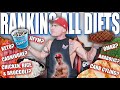 RANKING ALL MY DIETS | Best & Worst For Fat Loss, Muscle Growth, & Sustainability